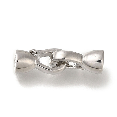 Brass Fold Over Clasps KK-H480-14P-1