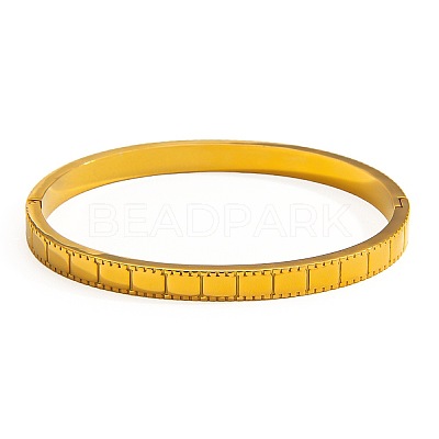 304 Stainless Steel Open Hinged Cuff Bangles WGCEF50-01-1
