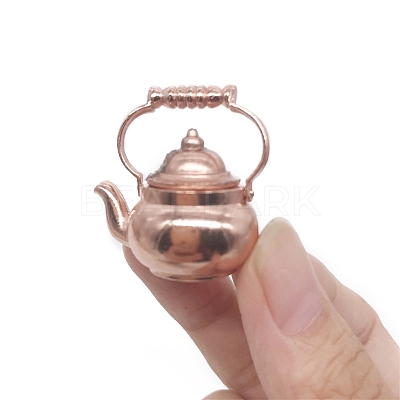 Alloy Miniature Teapot Ornaments BOTT-PW0001-161-1
