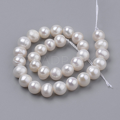 Natural Cultured Freshwater Pearl Beads Strands PEAR-N013-06E-1