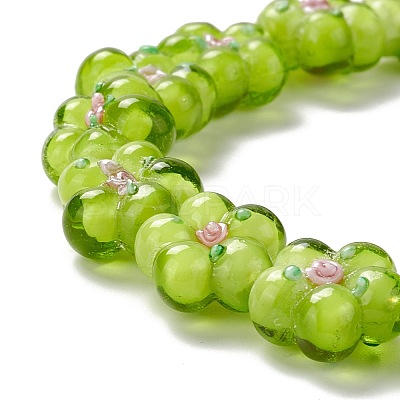 Handmade Lampwork Beads Strands LAMP-D015-08E-1