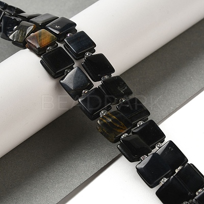 Natural Blue Tiger Eye Beads Strands G-L596-A01-C01-1