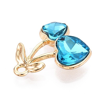 Alloy Rhinestone Pendants PALLOY-T092-24G-05-1