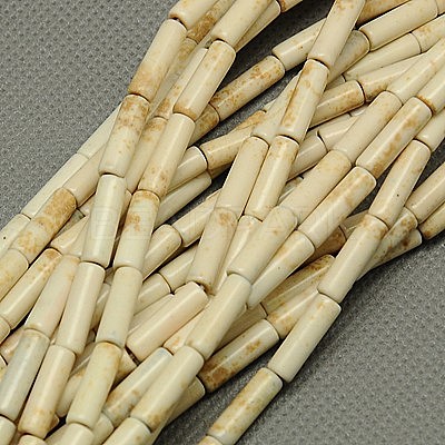 Synthetic Turquoise Beads Strands X-TURQ-G120-4x13mm-12-1
