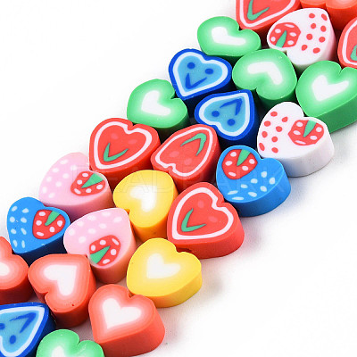 Handmade Polymer Clay Beads Strands 