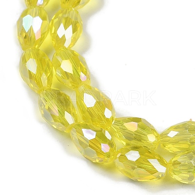 Transparent Electroplate Glass Beads Strands EGLA-N013-T4mm-B26-1