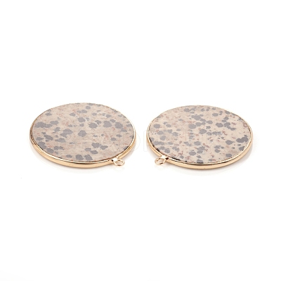 Natural Dalmatian Jasper Pendants G-E526-10F-1