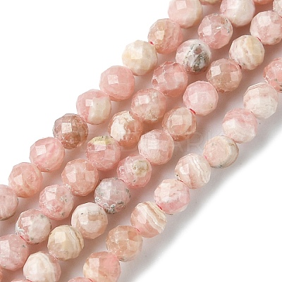 Natural Argentina Rhodochrosite Beads Strands G-F748-S01-1