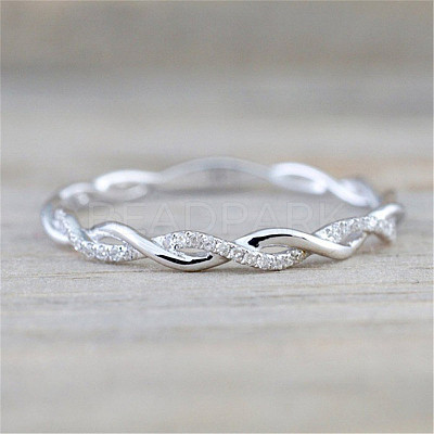 Alloy and Crystal Rhinestone Finger Rings FS-WGF6D8C-09-1