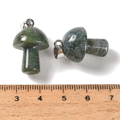 Natural Moss Agate Pendants GG-CBAA0EE-05P-06-1