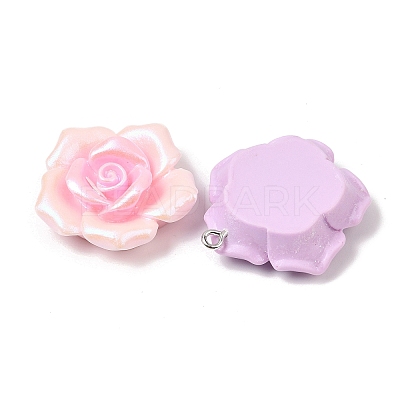 Opaque Resin Pendants RESI-B035-01-1