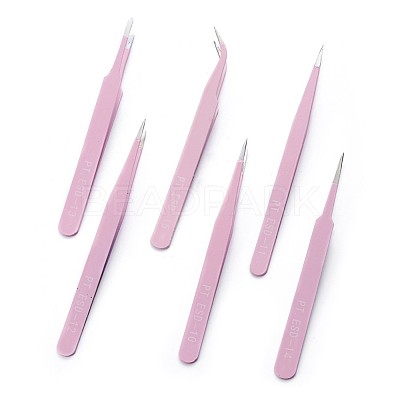 201 Stainless Steel Beading Tweezers Sets TOOL-F006-11B-1