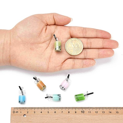 Glass Bottle Pendants CRES-N017-03-M-1