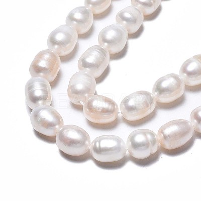 Natural Cultured Freshwater Pearl Beads Strands PEAR-N012-07B-1