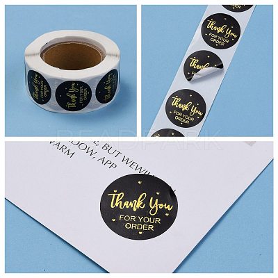 1 Inch Thank You Stickers DIY-P005-D01-1