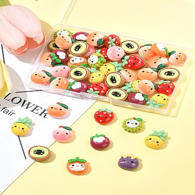 50Pcs Opaque Cartoon Resin Cabochons CRES-FS0001-19-1
