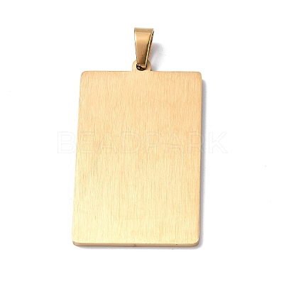 201 Stainless Steel Pendant STAS-B033-01G-20-1