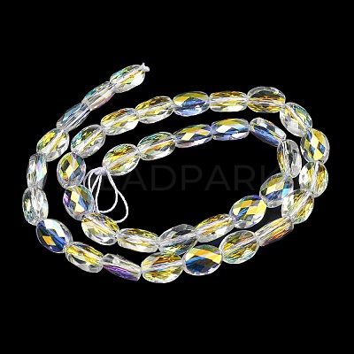 Electroplate Glass Beads Strands EGLA-C003-02-1