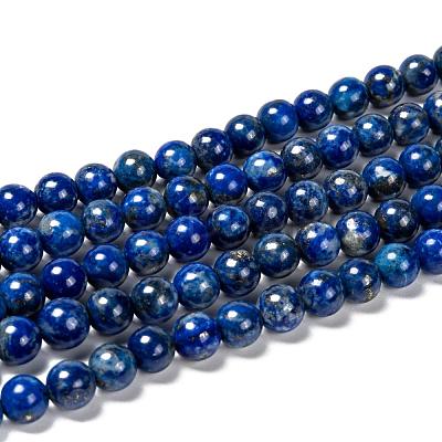 Natural Lapis Lazuli Bead Strands G-G953-01-8mm-1