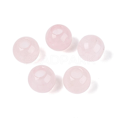 Natural Rose Quartz European Beads G-Q602-09A-07-1
