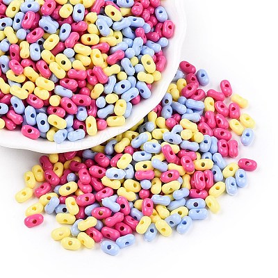 Opaque Acrylic Beads MACR-T048-02M-15-1