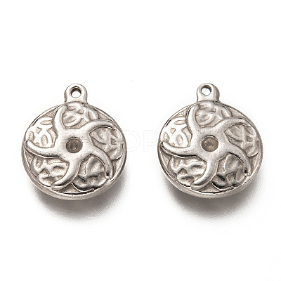 Tarnish Resistant 201 Stainless Steel Pendant Rhinestone Settings STAS-H125-32P-1