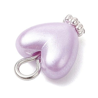Imitation Shell & Pearl Acrylic Pendants PALLOY-JF04518-01-1