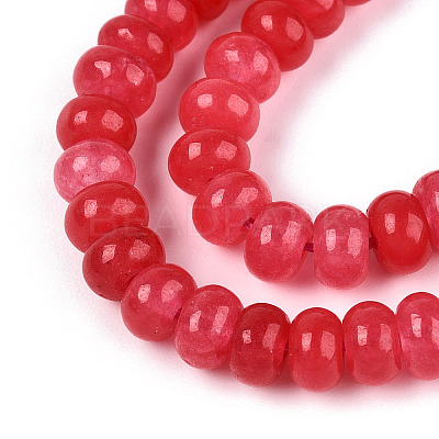 Dyed Natural White Jade Beads Strands X-G-T139-59A-05-1
