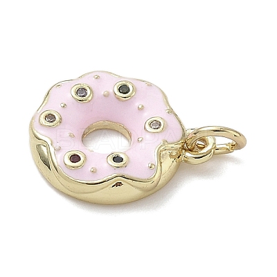 Brass Micro Pave Cubic Zirconia Pendants KK-K368-16G-1