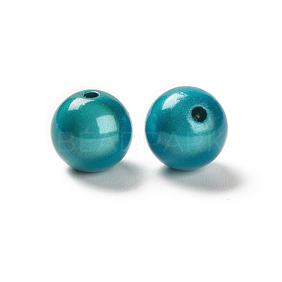 Spray Painted Acrylic Beads MACR-Q154-01A-1