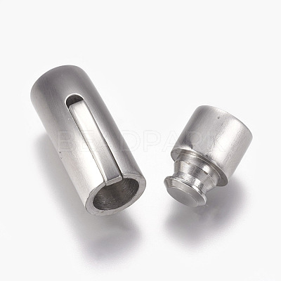 304 Stainless Steel Bayonet Clasps STAS-O114-032B-MP-1