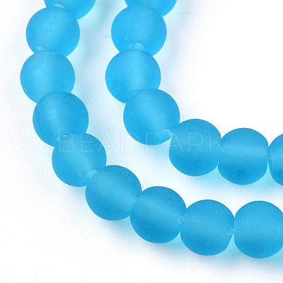 Transparent Glass Beads Strands GLAA-T032-T4mm-MD06-1
