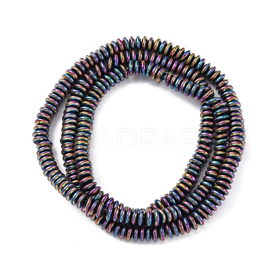 Electroplated Non-magnetic Hematite Beads Strands G-P571-B01-01-1