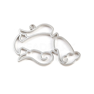 Zinc Alloy Open Back Bezel Pendants PALLOY-D580-05P-D-1