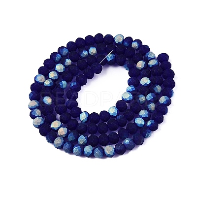Transparent Glass Beads Strands EGLA-A044-T4mm-MB06-1