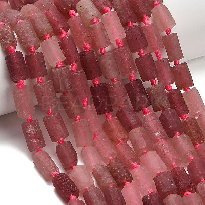 Natural Strawberry Quartz Beads Strands G-C289-A02-01-1
