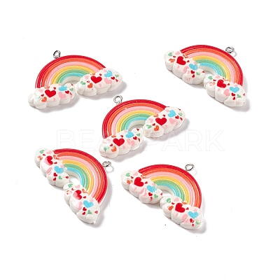 Opaque Resin Pendants RESI-G040-C02-A-1