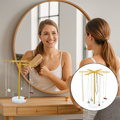 Iron Earrings Storage Rack ODIS-WH0108-052-1