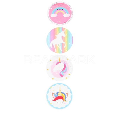 8 Styles Horse Paper Stickers DIY-L051-008-1