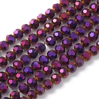 Electroplate Glass Beads Strands LS-EGLA-K015-09E-1