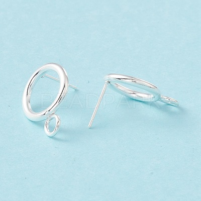 304 Stainless Steel Stud Earring Findings STAS-P308-02B-S-1