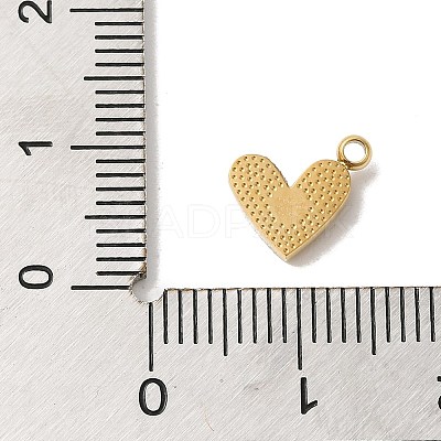 Golden Tone 304 Stainless Steel Rhinestone Charms STAS-L025-005G-06-1
