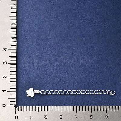 Rack Plating Brass Curb Chain Extender KK-Q807-15S-1