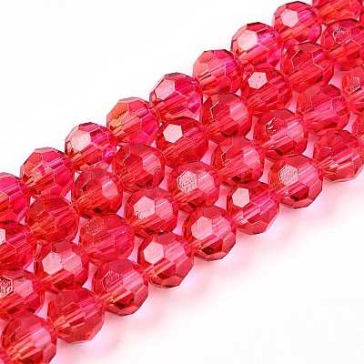 Baking Paint Transparent Glass Beads X1-DGLA-A035-T6mm-A02-1