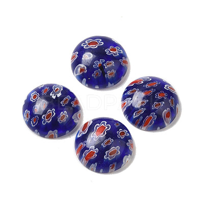 Handmade Millefiori Glass Cabochons LAMP-H063-01C-1
