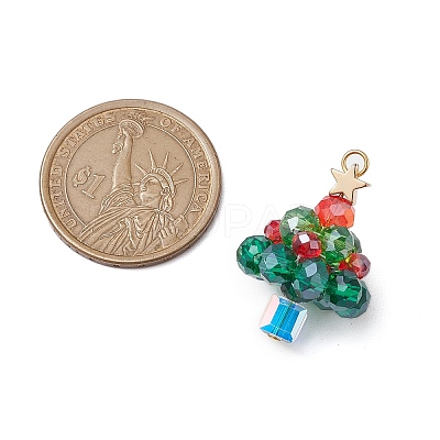 Glass Beads Pendants PALLOY-TA00172-1