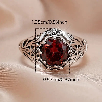 Alloy and Rhinestone Finger Rings for Women FS-WG94321-04-1