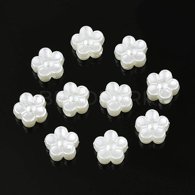 ABS Plastic Imitation Pearl Beads X-OACR-S020-14-1