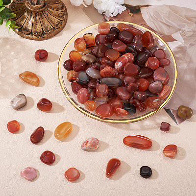 250G Dyed & Heated Natural Agate Beads G-TA0002-73A-1