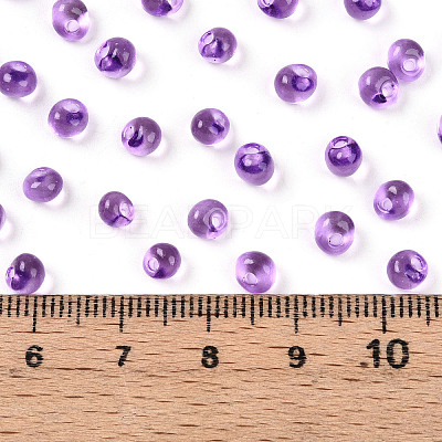 3/0 Baking Paint Glass Fringe Seed Beads SEED-A034-04F-1